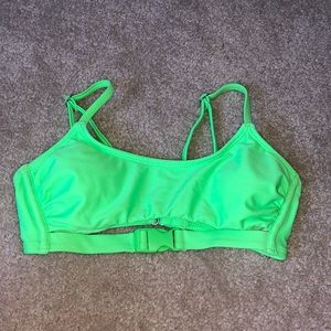 Really cute neon green bikini top size small